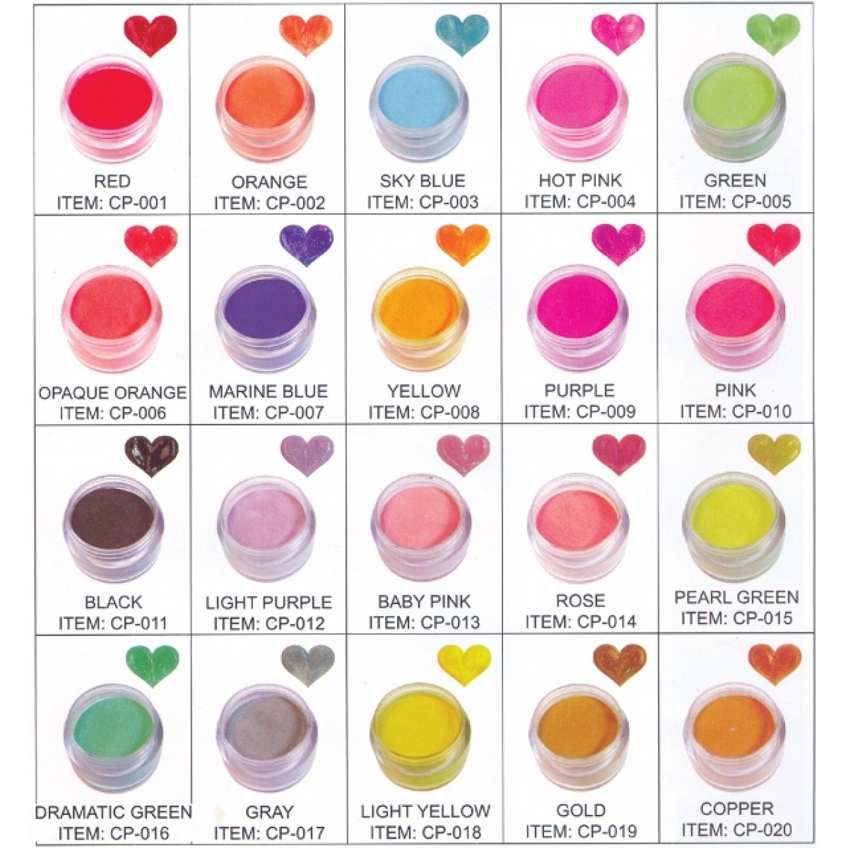 Ακρυλική Σκόνη Colour